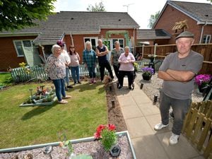 Steven Harris with fellow residents are furious about their Stanley Road gardens being taken from them