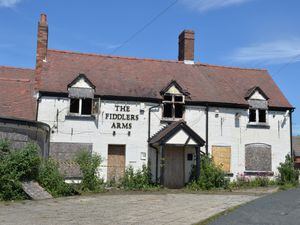 The Fiddlers Arms pub in Gornal after the fire