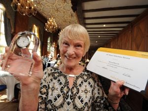 Anne Hewitt was recognised for 30 years of voluntary service with Compton Care