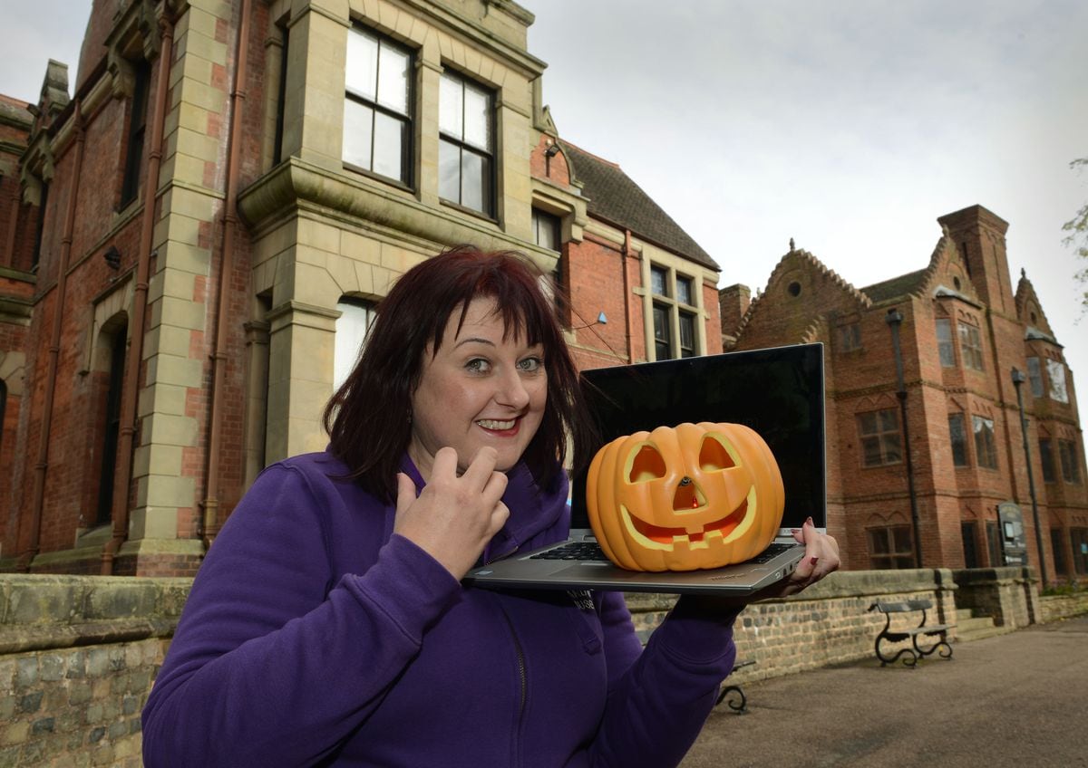 Jane Hanney-Martin, museum services manager, get ready for Halloween antics online at the Sandwell Museums