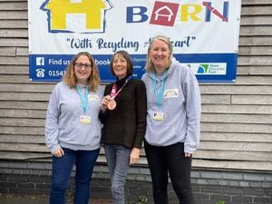 Pictured (from left) Sarah Hall of Friends of Saxon Hill Academy, Anna Stanley and Sharon Shaw, Friends of Saxon Hill Academy.