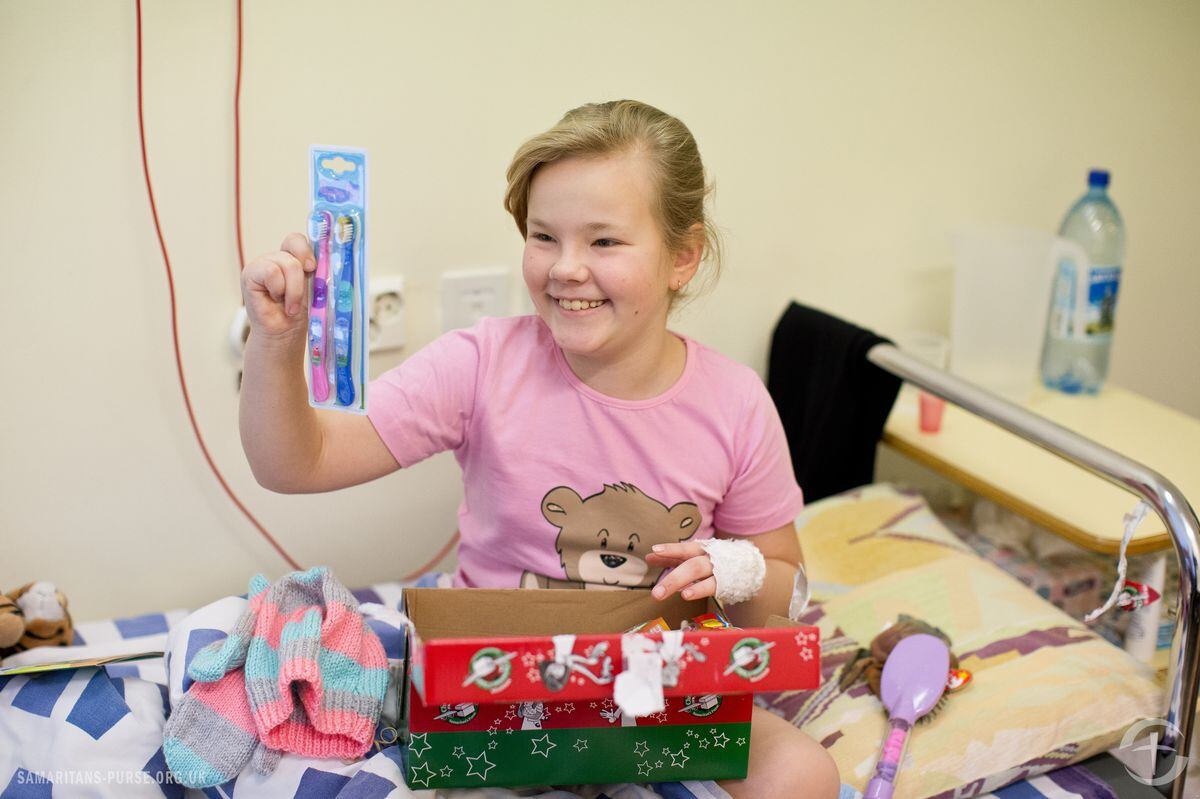 Toothbrushes are helpful items to pack in the Christmas boxes, alongside toys and gifts