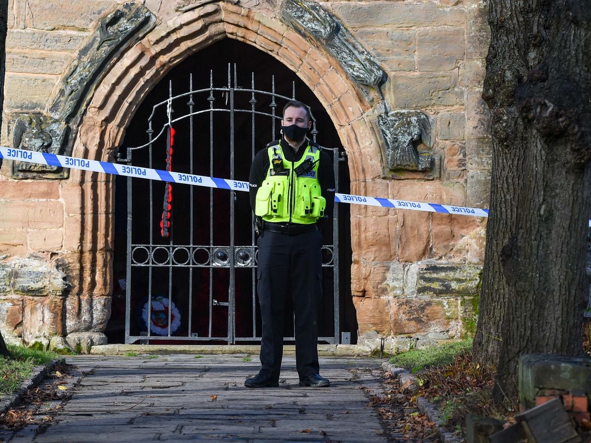 Police have cordoned off the church. Photo: Snapper SK