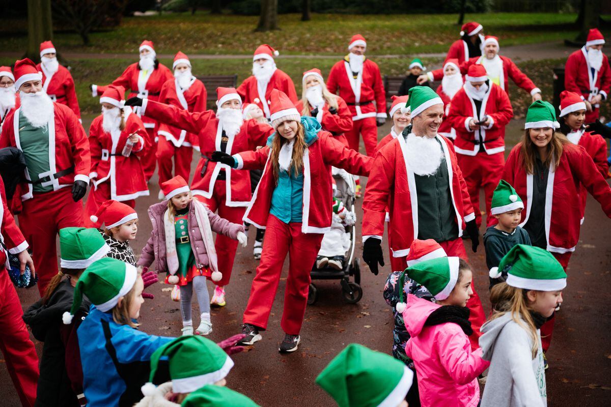 The Santa Run raised funds for the Beacon Centre for the Blind. 