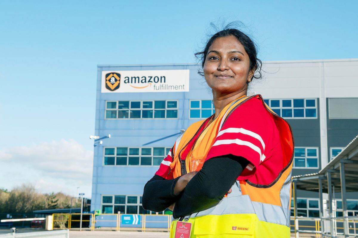 Anuja Boopathy, general manager at Amazon in Rugeley.