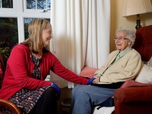 Back together – Sian Stenton is able to have meaningful visits to her mother Margaret Edwards thanks to a care home trial