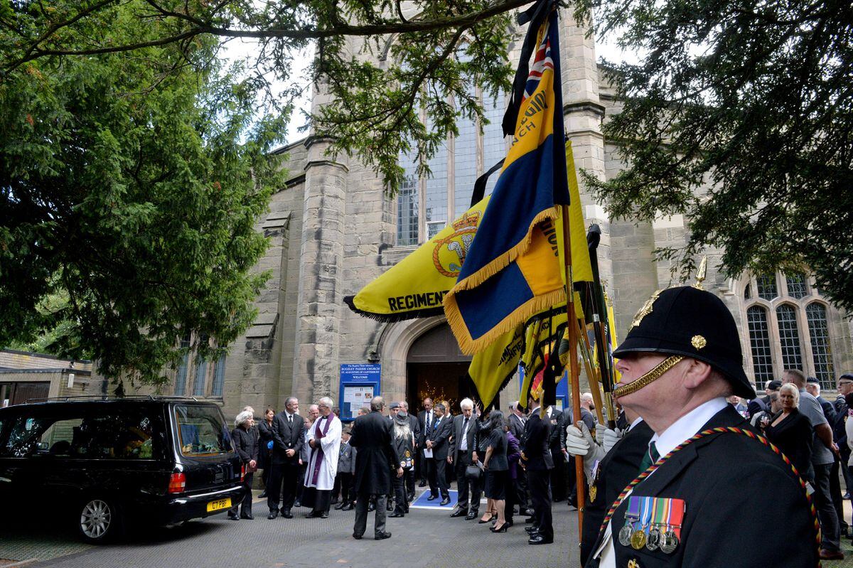 Veteran George Pratt's funeral at St Augustine's Church in Rugeley