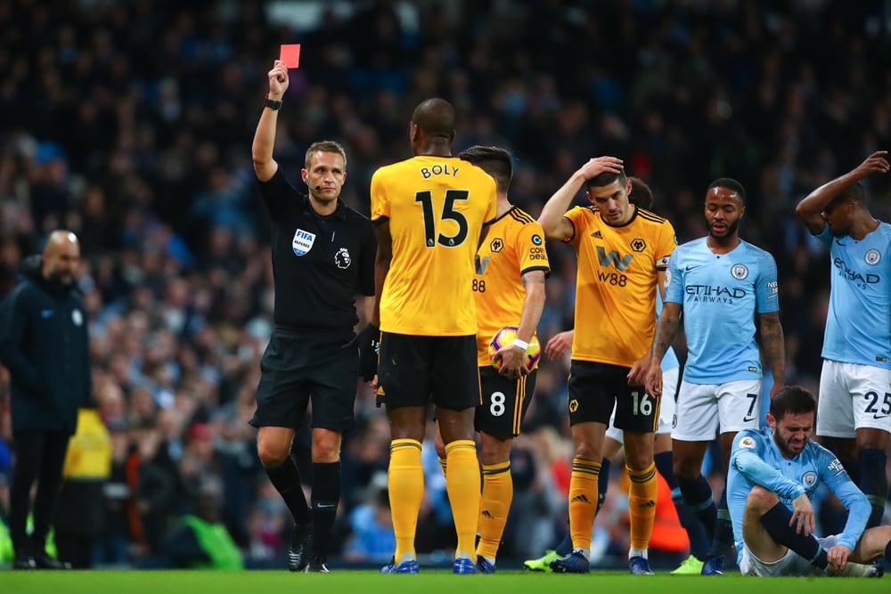Image result for willy boly red card