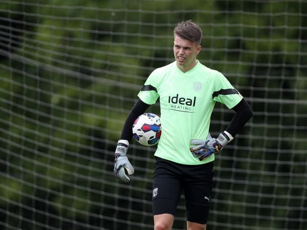Josh Griffiths of West Bromwich Albion at West Bromwich Albion Training Ground on June 24, 2022 in Walsall, England. (Photo by Adam Fradgley/West Bromwich Albion FC via Getty Images).