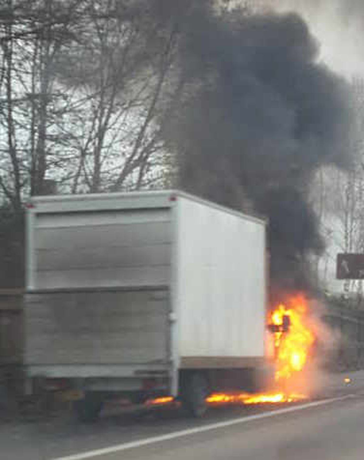 M54 delays: Lorry blaze blocks westbound motorway