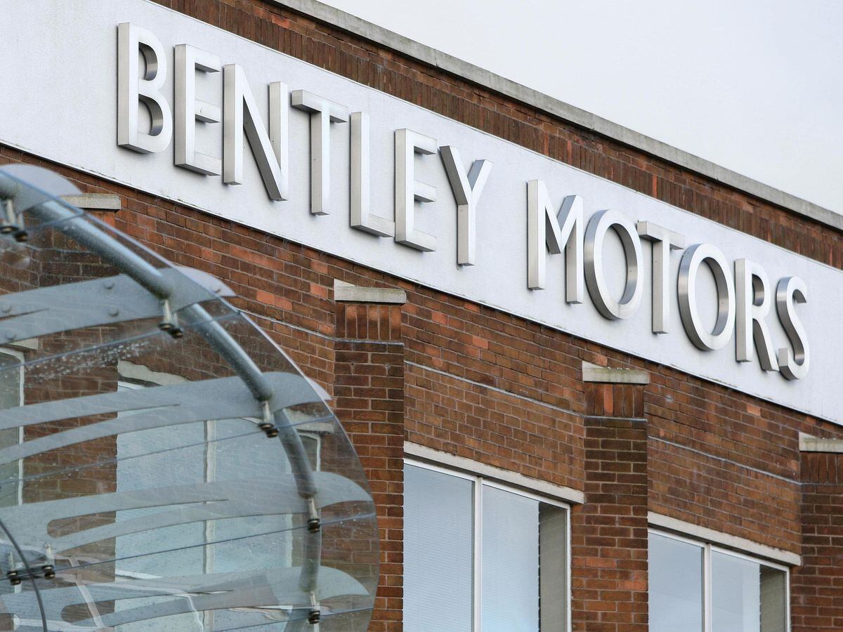 The Bentley factory in Crewe, Cheshire