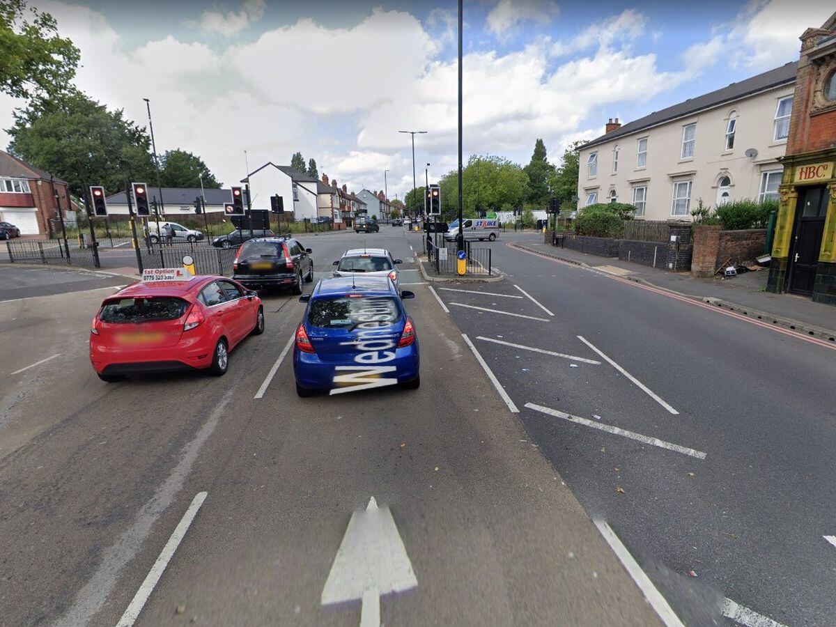 The incident occured at the Brown Lion Junction in Walsall. Photo: Google Street Map