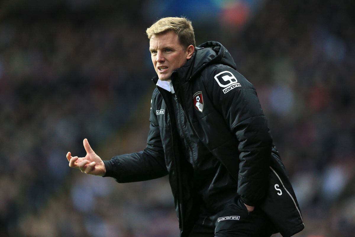 File photo dated 25-01-2015 of Bournemouth manager Eddie Howe. 