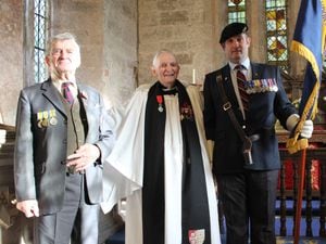 Rev. Preb Dick Sargent, centre, played a key role in the D-Day landings in Normandy before serving as a vicar
