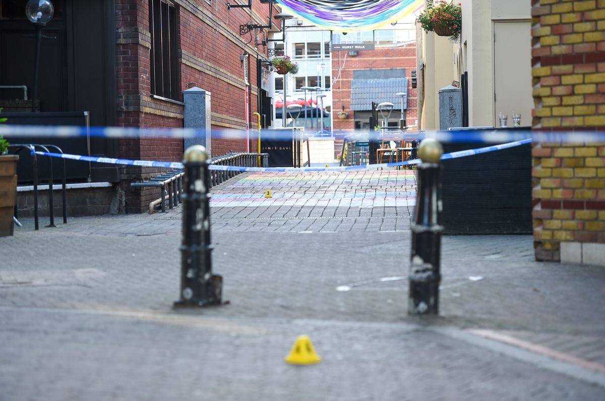 The police cordon in the Arcadian Centre. Photo: SnapperSK