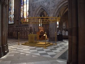 An artists impression of how the shrine of St Chad will look in the Cathedral