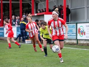 Taken on 5 Mar 2023 during the FA Women’s National League Division 1 Midlands fixture between Stourbridge & Doncaster Rovers, at The War Memorial Ground, Stourbridge