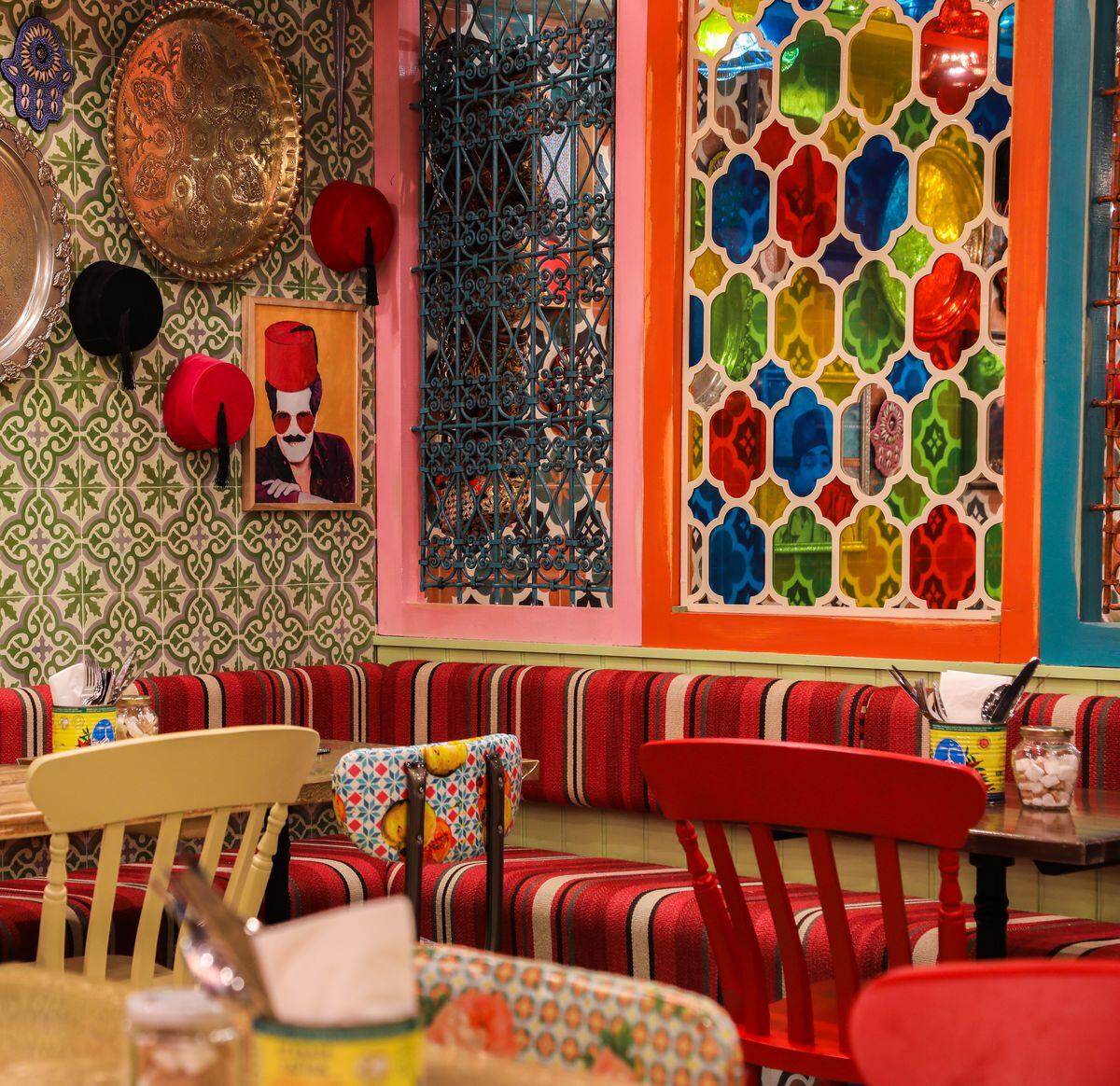 A riot of colour – the authentic interior