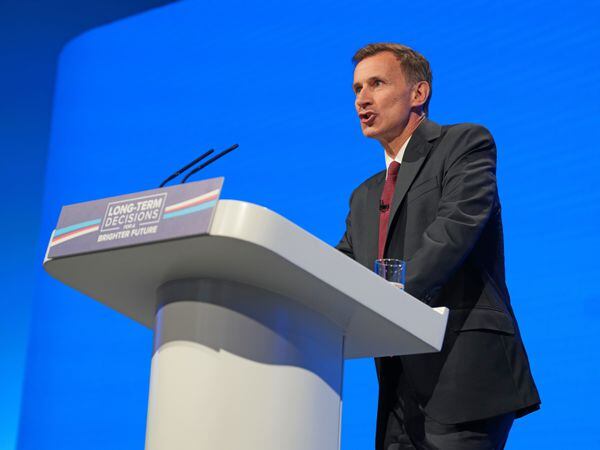 Jeremy Hunt delivers his speech