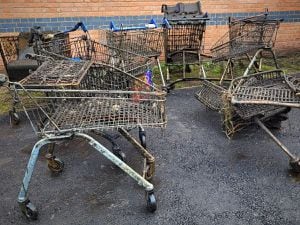 The trolleys could have easily caused issues for boaters (Photo: Twitter/Canal & River Trust West Midlands)