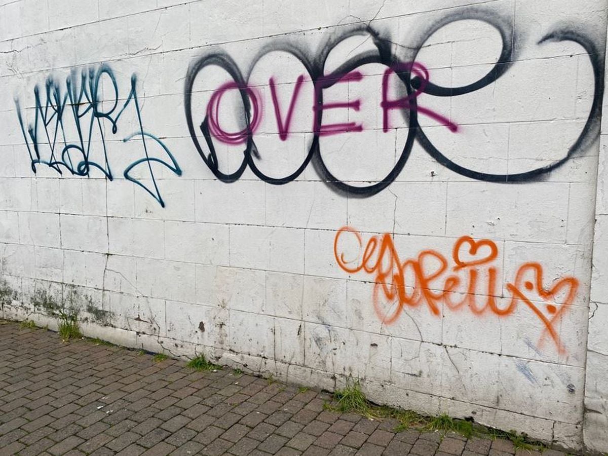 Graffiti in Wolverhampton city centre