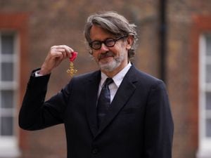 Nigel Slater after being made an OBE for services to cookery and to literature