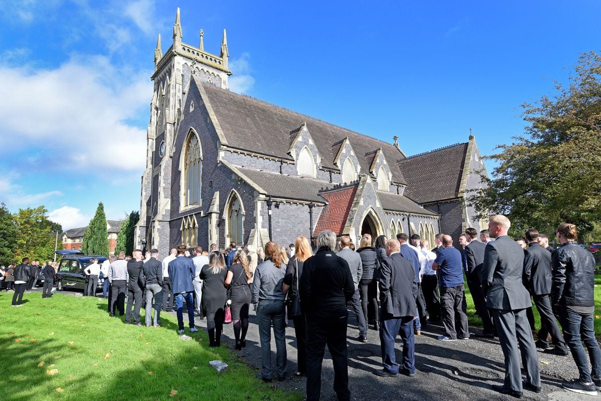Hundreds of people went to Mr Passey's funeral at St James' Church