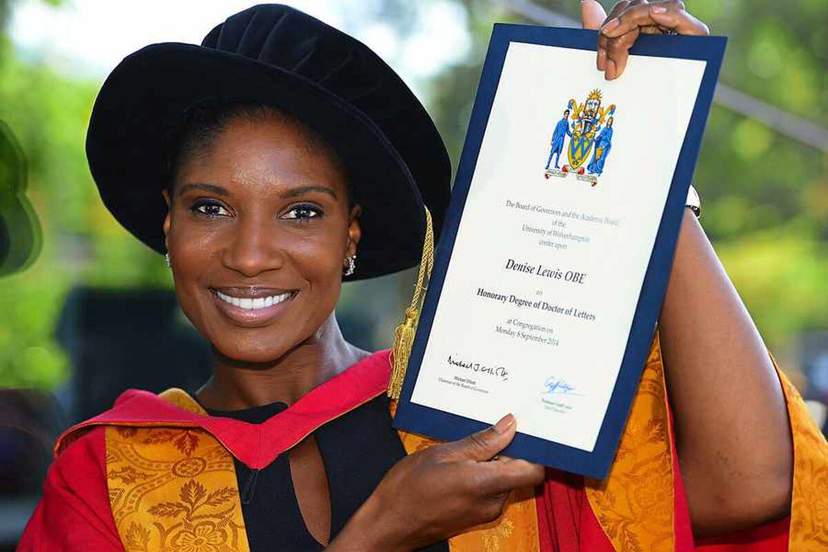 Golden girl Denise wins honorary degree