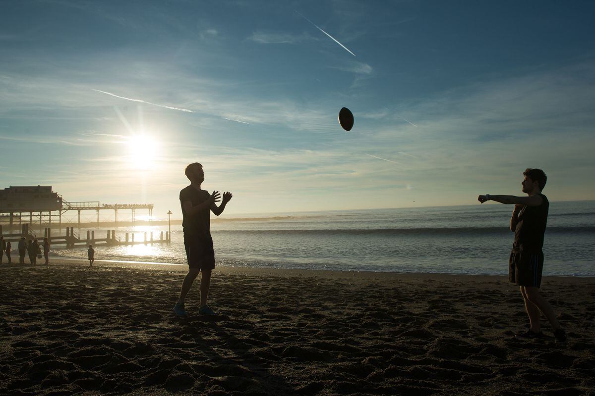 Aberystwyth beach is on the Mid Wales coast. Photo: Aaron Chown/PA Wire.