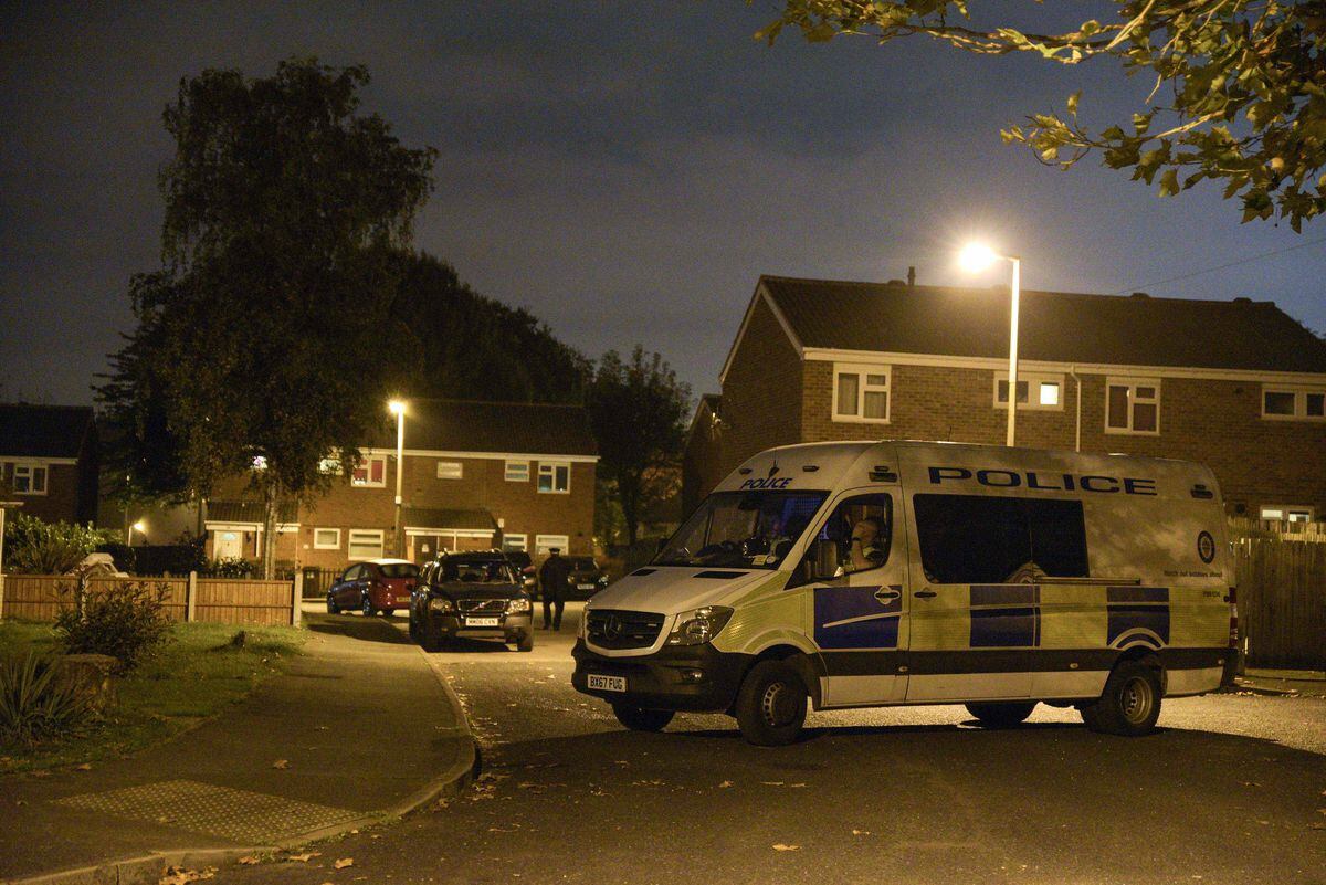 Police cordoned off the road as residents were evacuated. Picture: @SnapperSK
