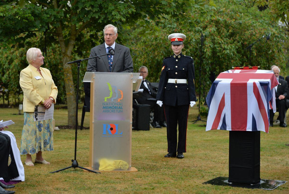  The Duke of Gloucester at the National Miners' Memorial at The National Memorial Arboretum near Lichfield in 2021