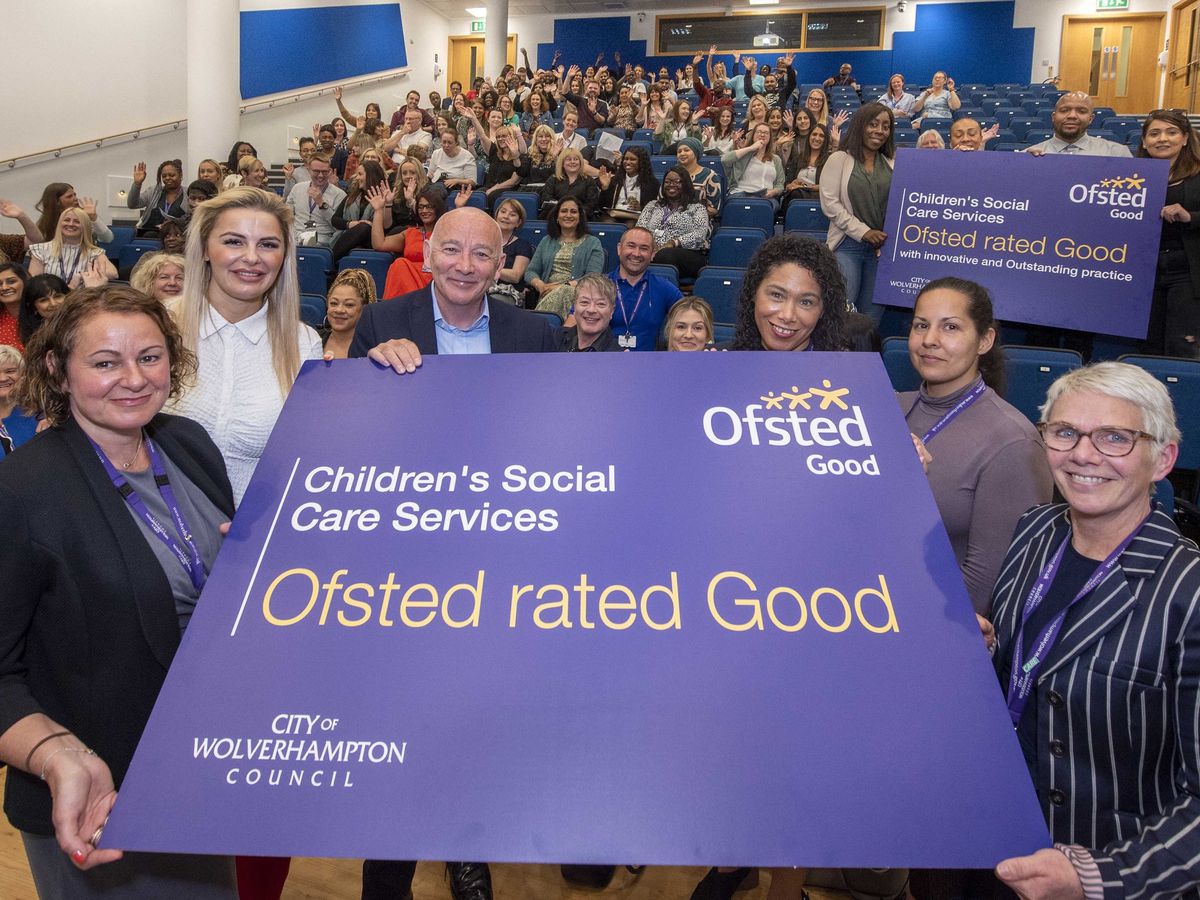 City of Wolverhamptons Council Childrren's Serivces celerbrate Good rating from Ofsted