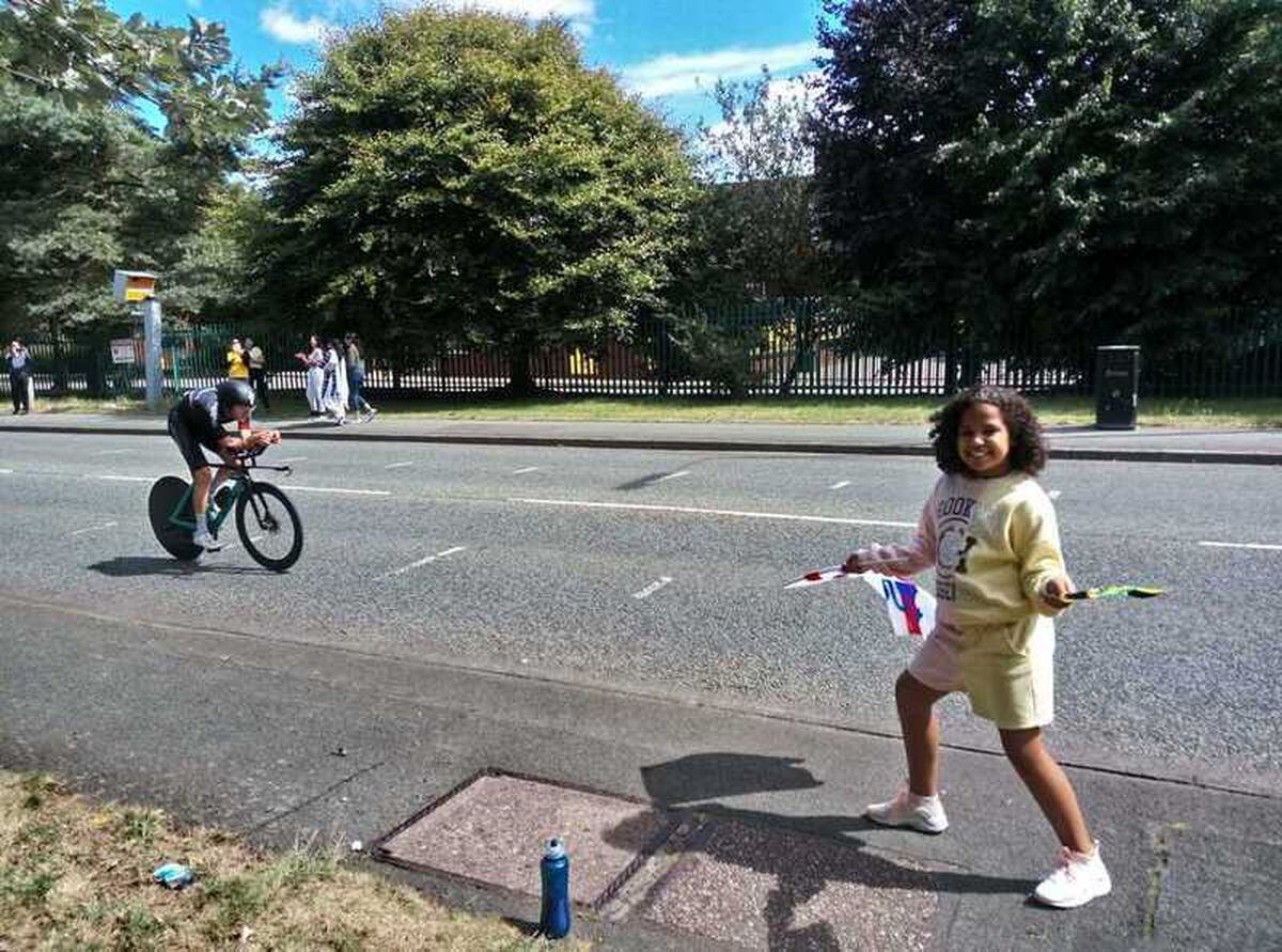 Alexandra Banks sent in a brilliant photo of her daughter Aiyanah Annon enjoying the cycling