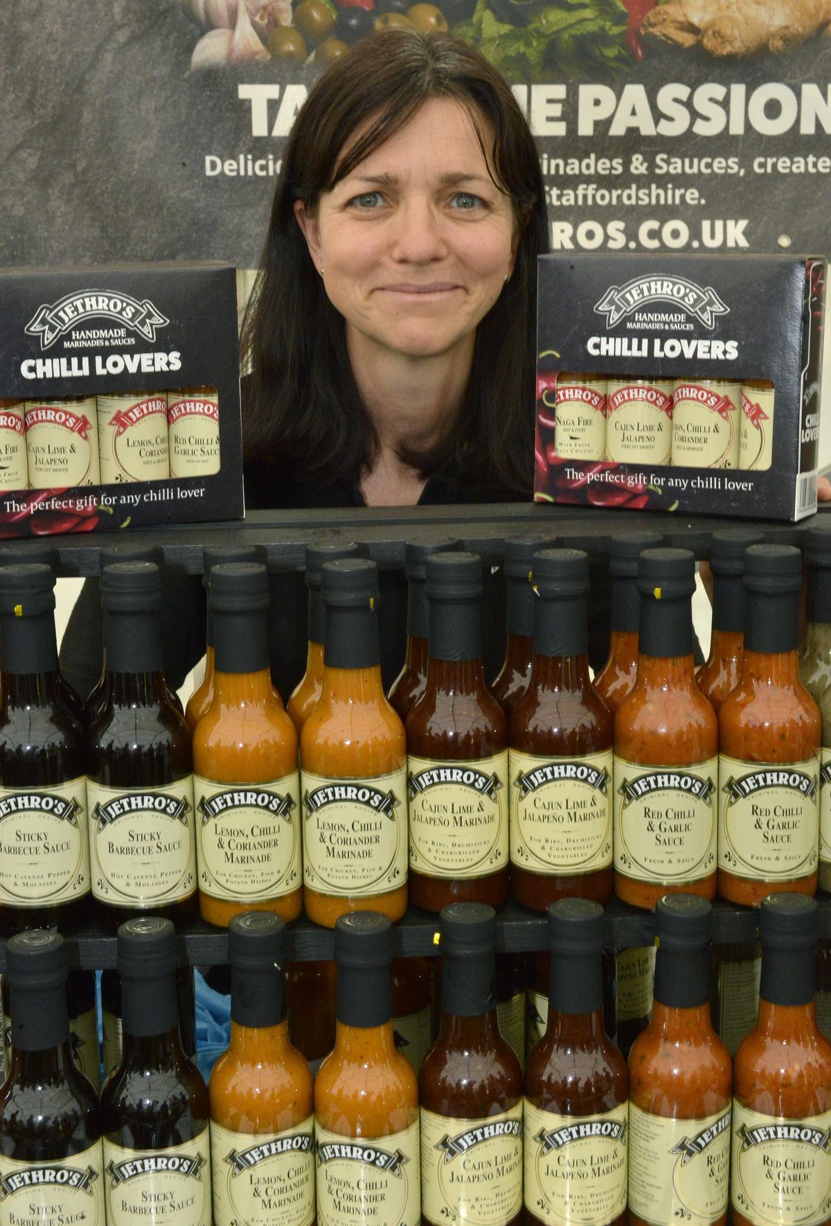 Annette Foster from Jethro's from Cannock at the Great British Food Festival