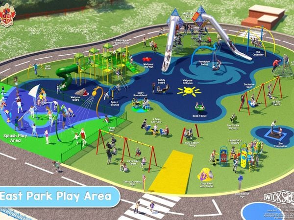 Plans for the new play area in East Park, Wolverhampton. Image: Wolverhampton Council.