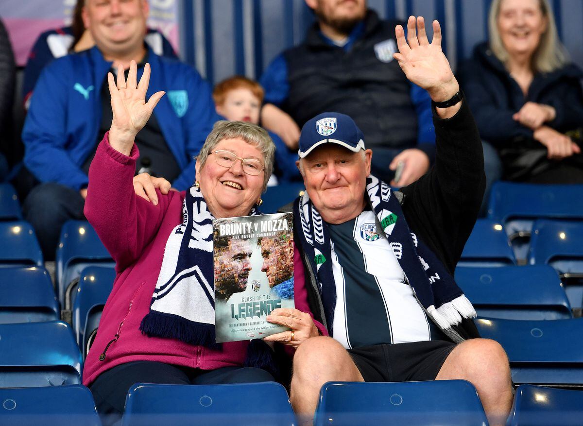 Baggies fans ahead of the Clash of the Legends match