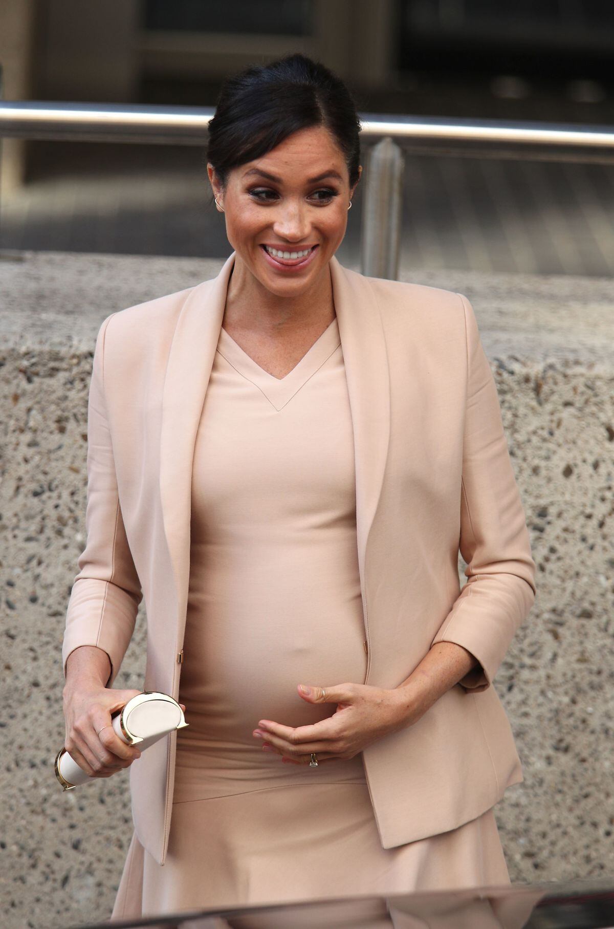 Meghan with her bump