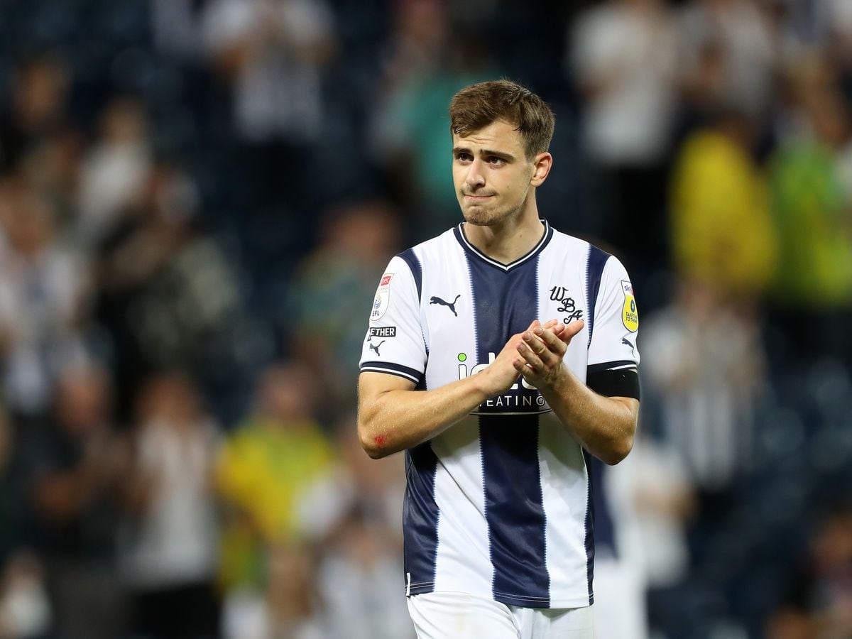 Jayson Molumby is set for a recall against Hull City (Photo by Adam Fradgley/West Bromwich Albion FC via Getty Images).