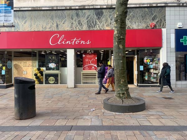 Clintons, Dudley Street, Wolverhampton is set to close down this week.