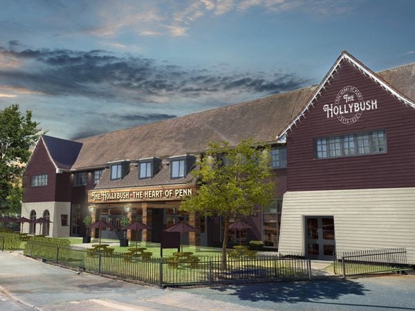 An artist's impression of the refurbished Hollybush