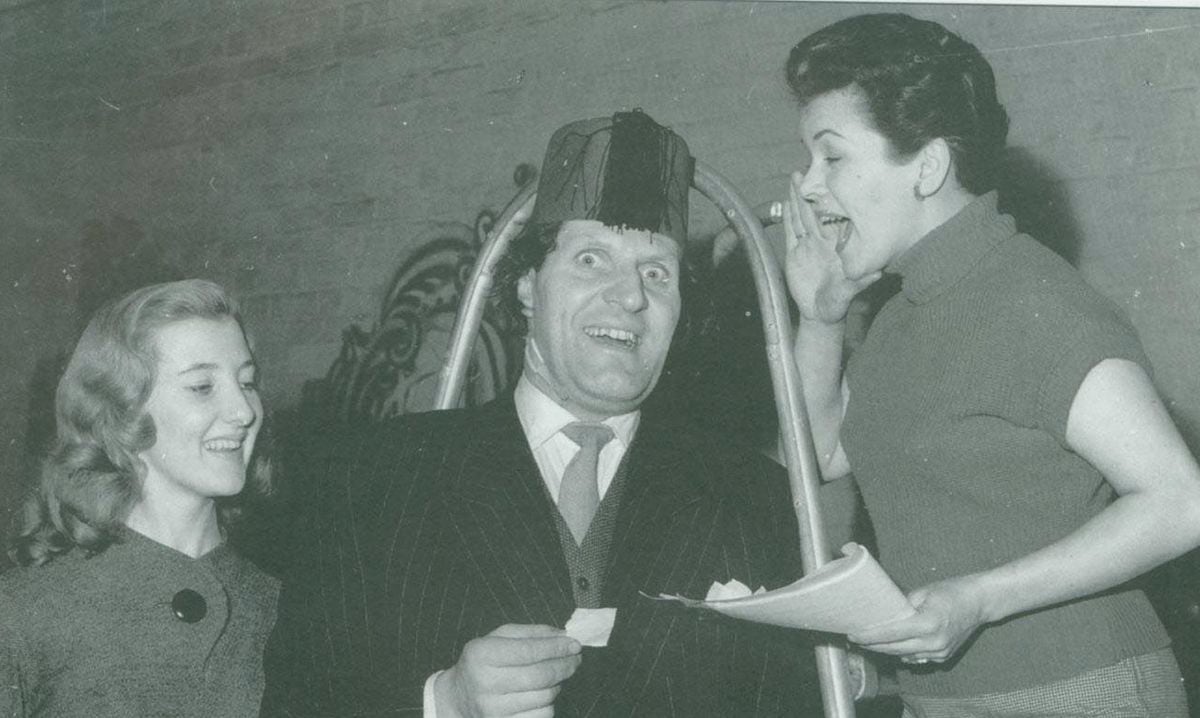 Tommy Cooper in a 1954 production of King of Hearts