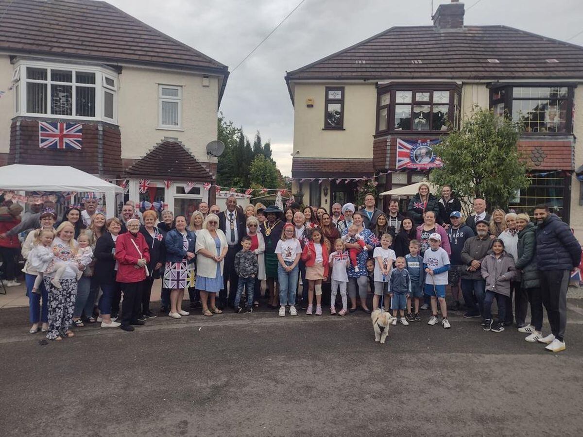 A Platinum Jubilee party in Broad Lane South, Wednesfield.
