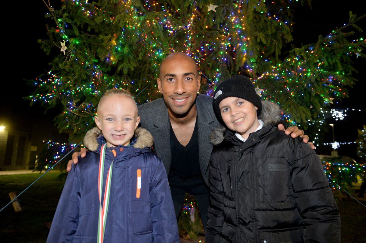 Karl Henry, the ex-Wolves captain, with Logan Munday and Alfie Hinks