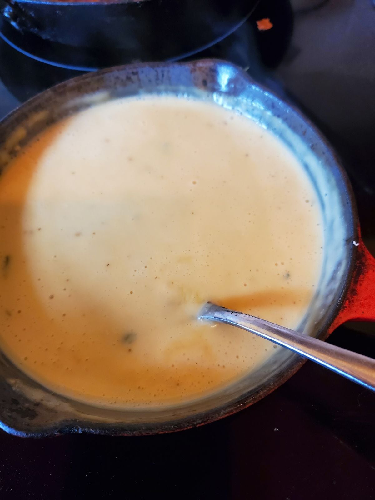 A creamy cheese sauce