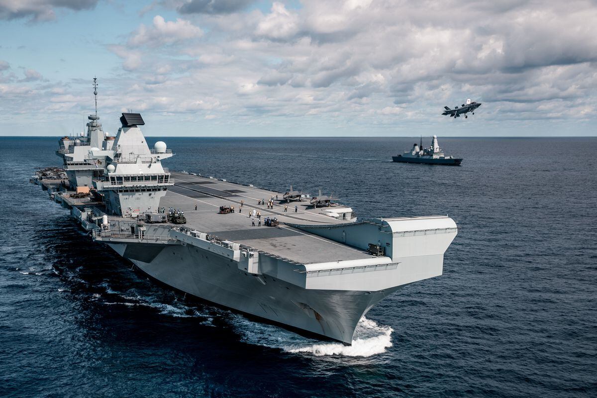 The Royal Navy's aircraft carriers, including HMS Queen Elizabeth, need support vessels to keep them supplied