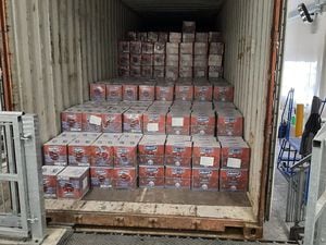 The consignment of the Class A drug weighing 388 kilos was found inside bottles of pomegranate juice. Photo: National Crime Agency
