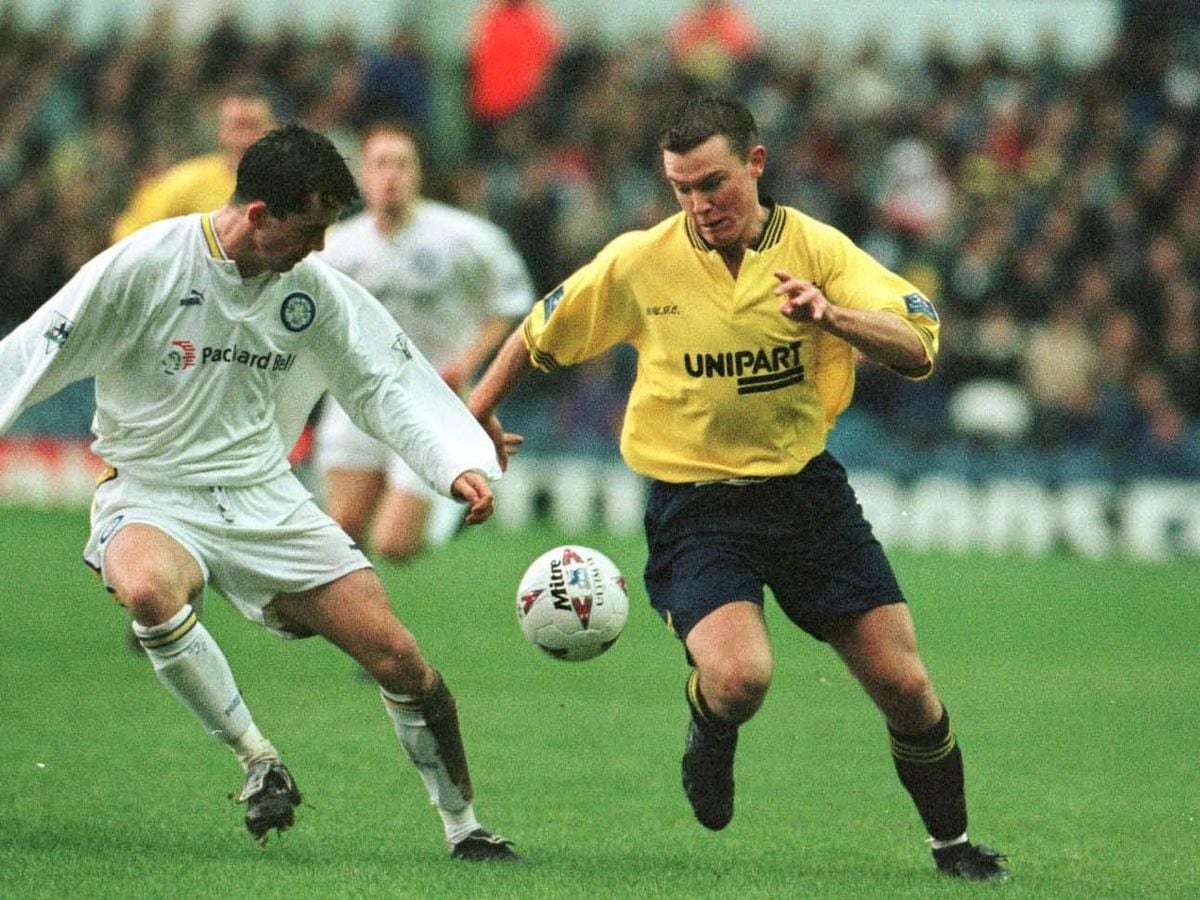 Joey Beauchamp in action for Oxford against Leeds United