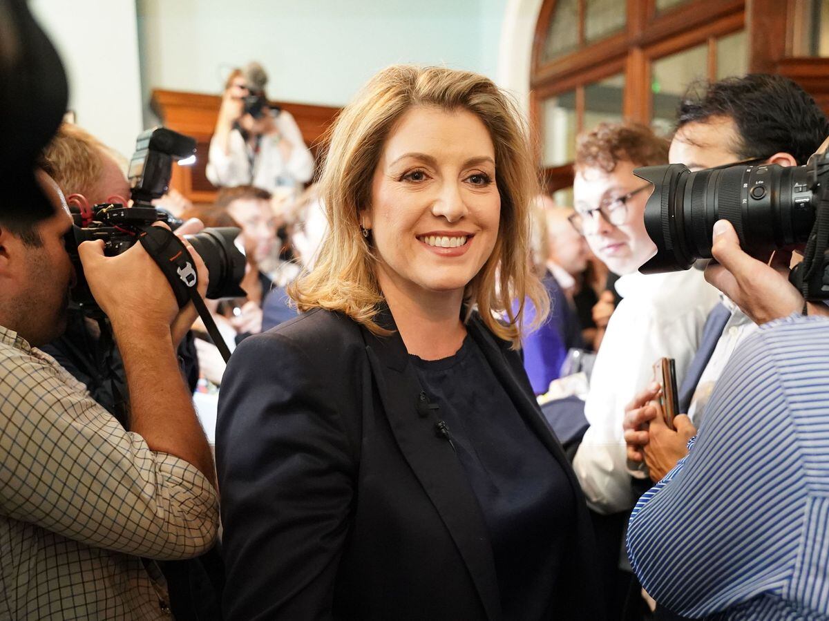 Penny Mordaunt at the launch of her campaign to be Conservative Party leader and Prime Minister 