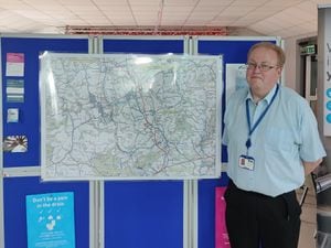 Severn Trent's Steve Hickman with the pipeline's plans