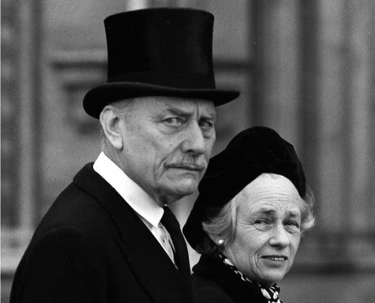 Enoch Powell with his wife Pamela